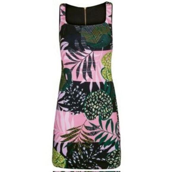 Christian Siriano Womens Navy Stretch Zippered Fitted Ruffled Spaghetti Strap Sq - Picture 1 of 3